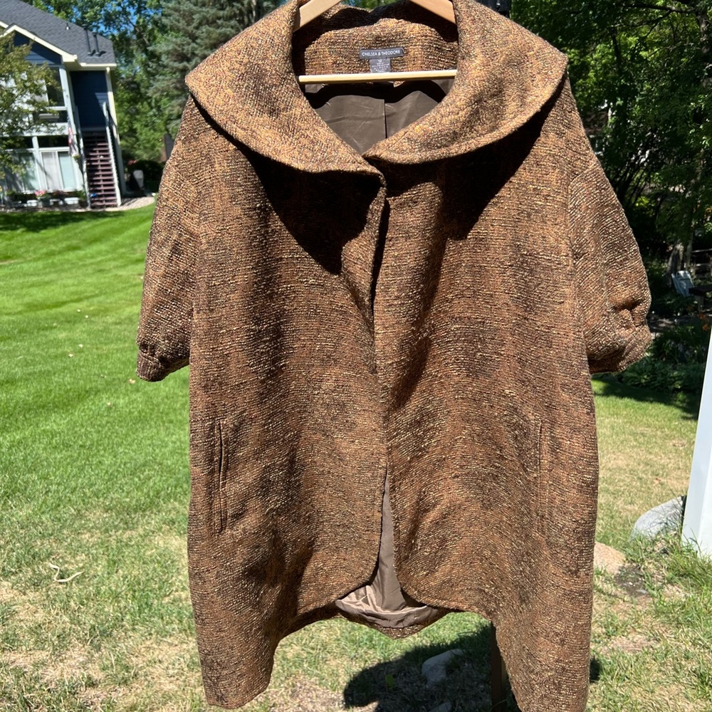 Bronze Tweed Peacoat